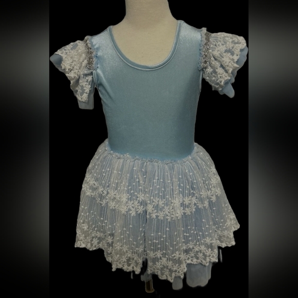 Only little once sugar plum fairy dress nutcracker 6 7 tutu dress gown leotard - Picture 6 of 9